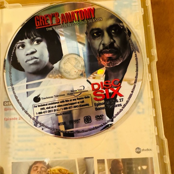 Grey's Anatomy The Complete Second Season Uncut Six Discs Episodes 1 -27 - Picture 9 of 9